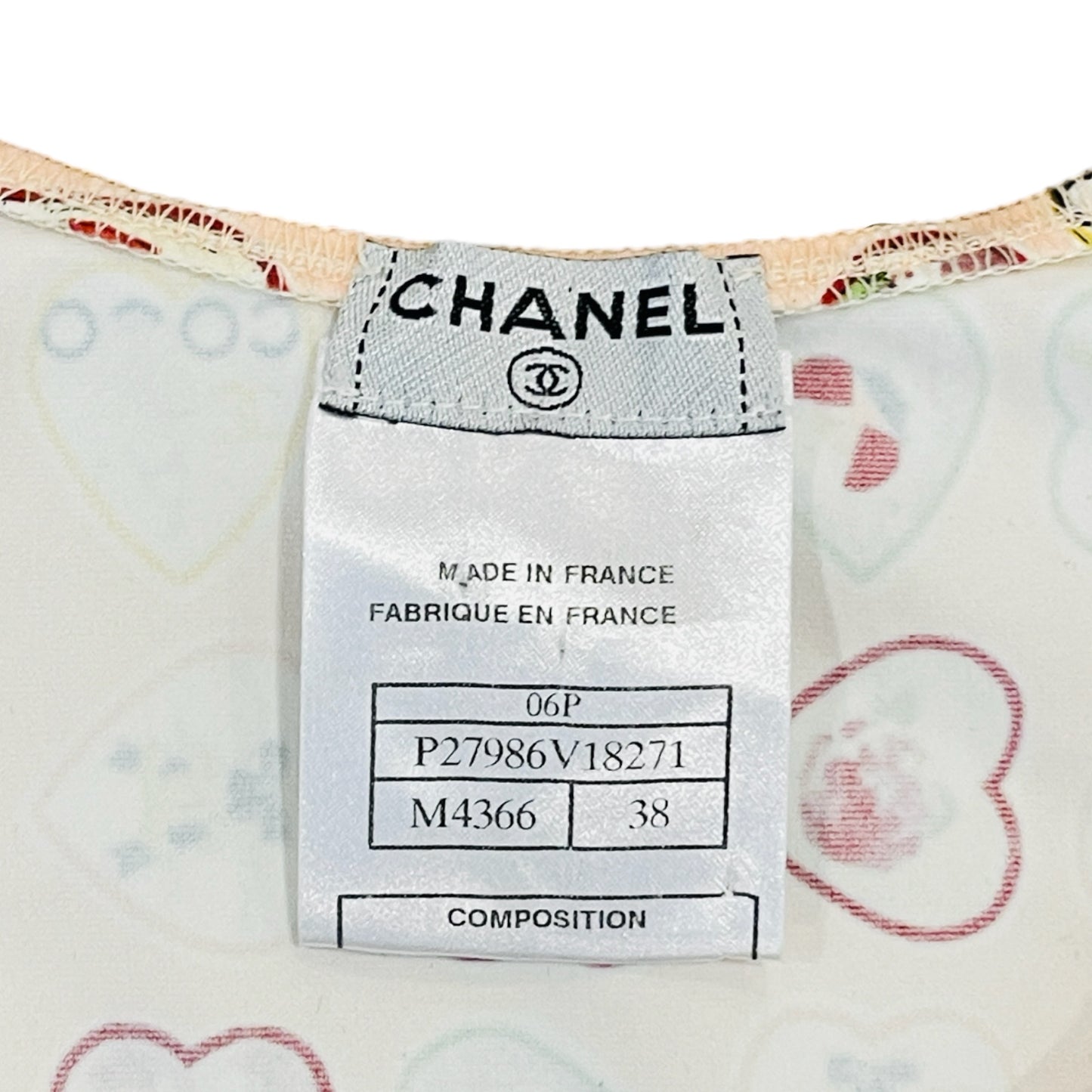 CHANEL Vintage 06P Vintage Pink CC Hearts Coco Charm Print Shift Dress - FR 38