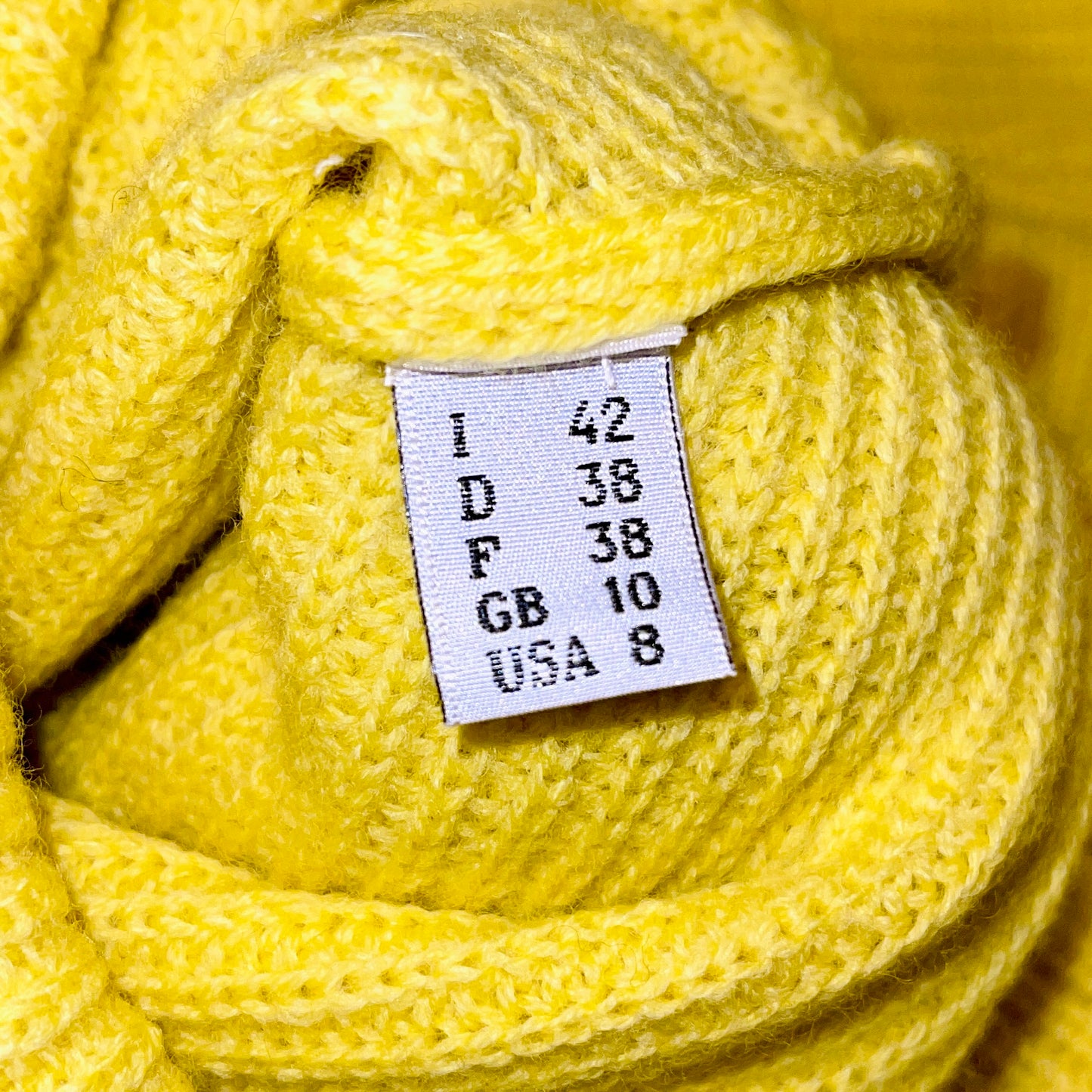 MOSCHINO “Creative Director” Chunky Yellow Knit Sweater - US 8