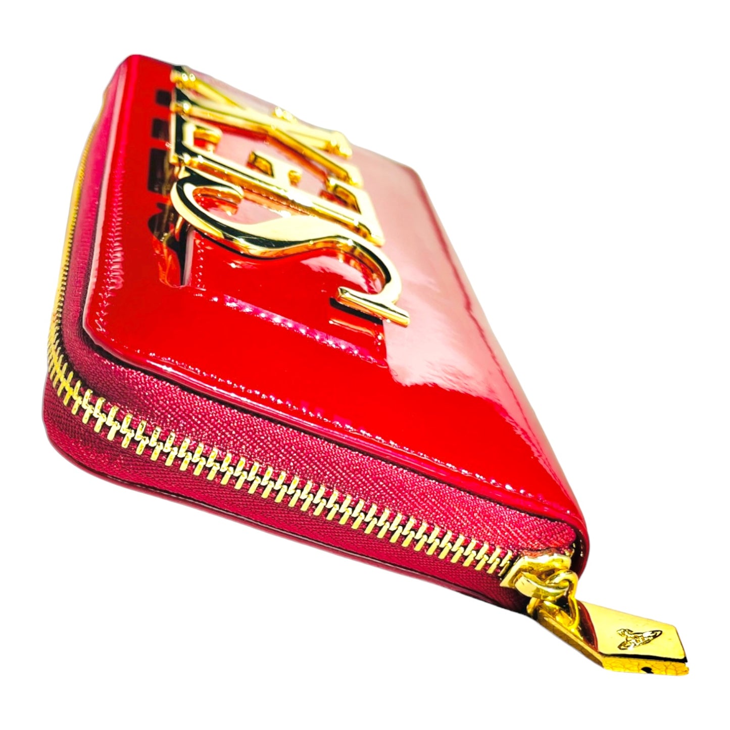 VIVIENNE WESTWOOD Long Punk Patent Red Zip-Around “Sex” Wallet - OS