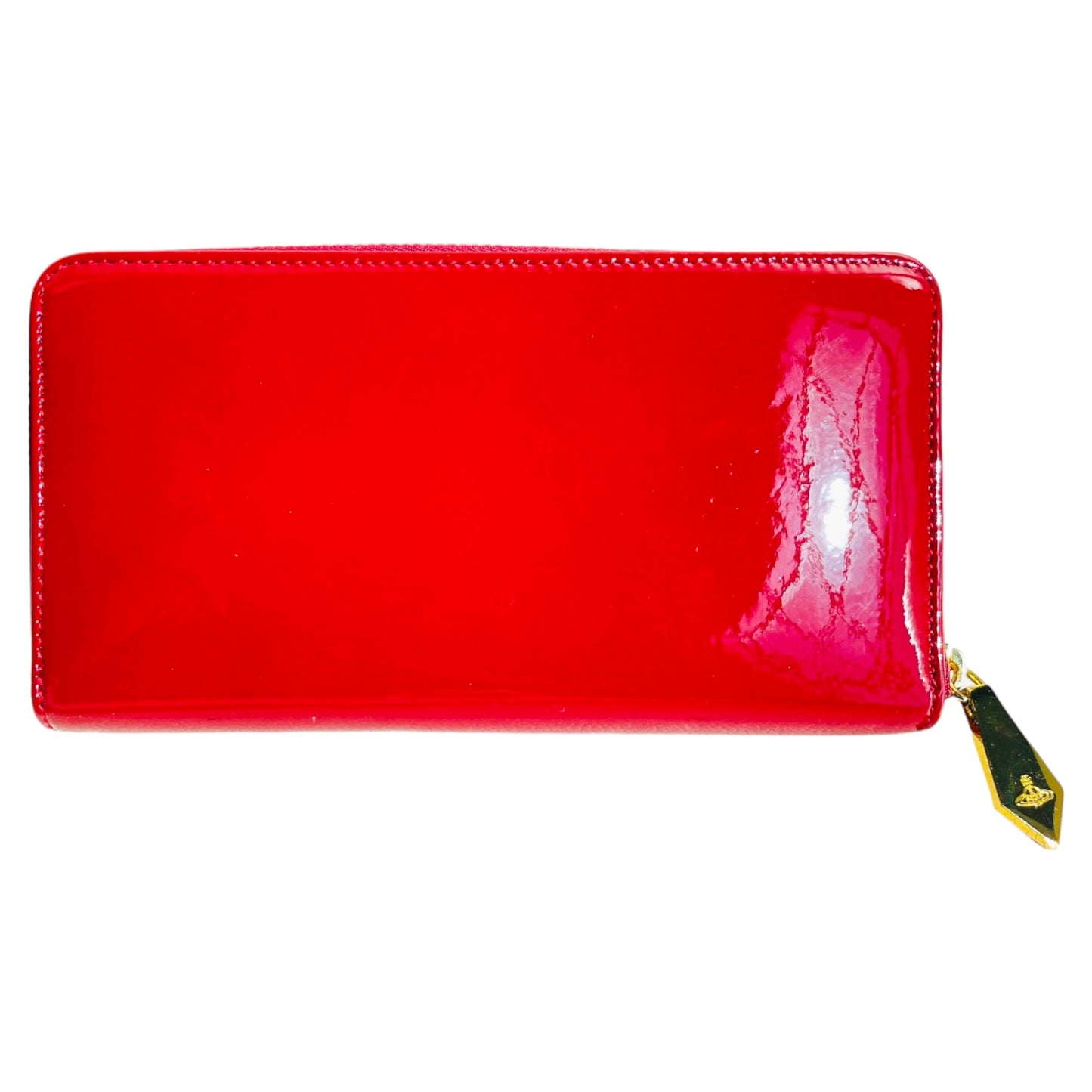 VIVIENNE WESTWOOD Long Punk Patent Red Zip-Around “Sex” Wallet - OS